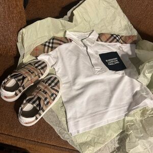 Burberry shirt and shoes